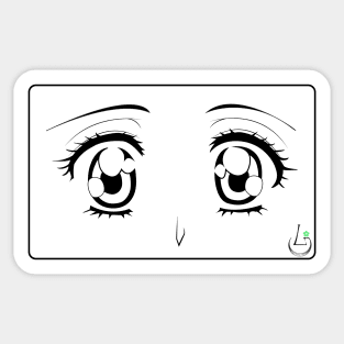 Eyes in Black & White Sticker